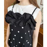 ギンガム＆ドットフリルオールインワン | moment+ | 詳細画像18 