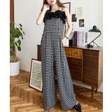 ギンガム＆ドットフリルオールインワン | moment+ | 詳細画像8 