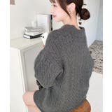 《セットアップ》ケーブル編みポロ&ショートパンツセットアップニット | moment+ | 詳細画像12 