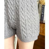 《セットアップ》ケーブル編みポロ&ショートパンツセットアップニット | moment+ | 詳細画像27 