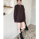 《セットアップ》ケーブル編みポロ&ショートパンツセットアップニット | moment+ | 詳細画像32 