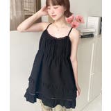 コットンレースフリルティアードキャミワンピース | moment+ | 詳細画像17 