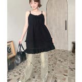 コットンレースフリルティアードキャミワンピース | moment+ | 詳細画像18 