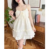 コットンレースフリルティアードキャミワンピース | moment+ | 詳細画像28 