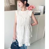 コットンレースフリルティアードキャミワンピース | moment+ | 詳細画像5 