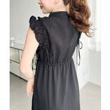 ドロストリボンショルダーフリルティアードシャツワンピース | moment+ | 詳細画像12 