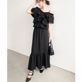 〈マルチWAY〉ショルダースリットクロスフリルセパレートワンピース | moment+ | 詳細画像15 