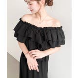 〈マルチWAY〉ショルダースリットクロスフリルセパレートワンピース | moment+ | 詳細画像16 