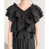 〈マルチWAY〉ショルダースリットクロスフリルセパレートワンピース | moment+ | 詳細画像18 