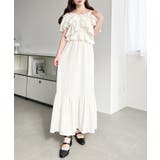 〈マルチWAY〉ショルダースリットクロスフリルセパレートワンピース | moment+ | 詳細画像2 