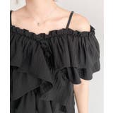 〈マルチWAY〉ショルダースリットクロスフリルセパレートワンピース | moment+ | 詳細画像21 