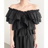 〈マルチWAY〉ショルダースリットクロスフリルセパレートワンピース | moment+ | 詳細画像24 