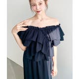 〈マルチWAY〉ショルダースリットクロスフリルセパレートワンピース | moment+ | 詳細画像27 