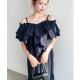 〈マルチWAY〉ショルダースリットクロスフリルセパレートワンピース | moment+ | 詳細画像32 