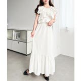 〈マルチWAY〉ショルダースリットクロスフリルセパレートワンピース | moment+ | 詳細画像4 