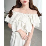 〈マルチWAY〉ショルダースリットクロスフリルセパレートワンピース | moment+ | 詳細画像7 