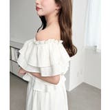 〈マルチWAY〉ショルダースリットクロスフリルセパレートワンピース | moment+ | 詳細画像8 