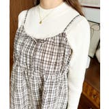 フリルティアードキャミチェックワンピース | moment+ | 詳細画像10 