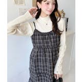 フリルティアードキャミチェックワンピース | moment+ | 詳細画像13 