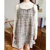 フリルティアードキャミチェックワンピース | moment+ | 詳細画像8 