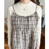 フリルティアードキャミチェックワンピース | moment+ | 詳細画像9 