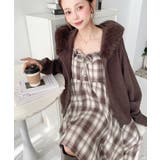 イレギュラーヘムチェック柄キャミワンピース | moment+ | 詳細画像22 