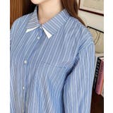 ダブルカラーレースフリルティアードシャツワンピース | moment+ | 詳細画像17