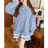 ダブルカラーレースフリルティアードシャツワンピース | moment+ | 詳細画像21 