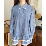 ダブルカラーレースフリルティアードシャツワンピース | moment+ | 詳細画像28 