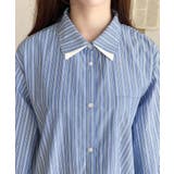 ダブルカラーレースフリルティアードシャツワンピース | moment+ | 詳細画像29 