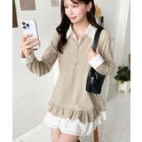 シャツドッキングフリルミニワンピース | moment+ | 詳細画像26