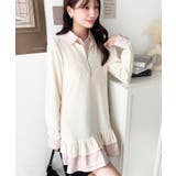 シャツドッキングフリルミニワンピース | moment+ | 詳細画像4