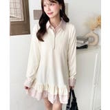 シャツドッキングフリルミニワンピース | moment+ | 詳細画像5