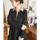 シャツドッキングフリルミニワンピース | moment+ | 詳細画像8