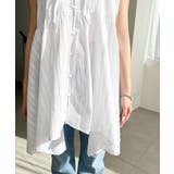 アシメヘムキャミチュニック コットンカラミレース | moment+ | 詳細画像10