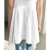 アシメヘムキャミチュニック コットンカラミレース | moment+ | 詳細画像12