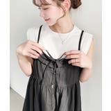 アシメヘムキャミチュニック コットンカラミレース | moment+ | 詳細画像15