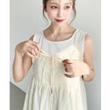 アシメヘムキャミチュニック コットンカラミレース | moment+ | 詳細画像19