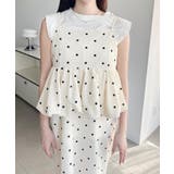＼すっきり見えの上品ワンピ◎／バックリボンバルーンペプラムキャミワンピース | moment+ | 詳細画像8 