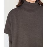 タートルネックベスト&クルーネック長袖ニットワンピース | moment+ | 詳細画像39