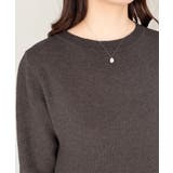 タートルネックベスト&クルーネック長袖ニットワンピース | moment+ | 詳細画像44