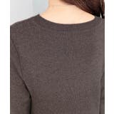 タートルネックベスト&クルーネック長袖ニットワンピース | moment+ | 詳細画像45