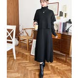 タートルネックベスト&クルーネック長袖ニットワンピース | moment+ | 詳細画像8