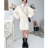 ハーフジップニットワンピース6G | moment+ | 詳細画像2 