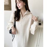 ハーフジップニットワンピース6G | moment+ | 詳細画像24 