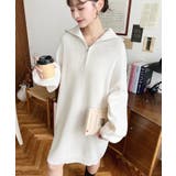 ハーフジップニットワンピース6G | moment+ | 詳細画像29 