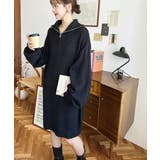 ハーフジップニットワンピース6G | moment+ | 詳細画像32 