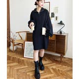 ハーフジップニットワンピース6G | moment+ | 詳細画像33 