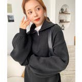 ハーフジップニットワンピース6G | moment+ | 詳細画像37 