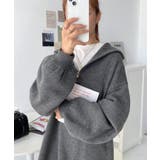 ハーフジップニットワンピース6G | moment+ | 詳細画像46 